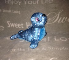 peluche doudou phoque otarie bibifoc bleu océan