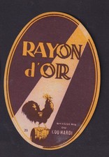 Ancienne étiquette  alcool