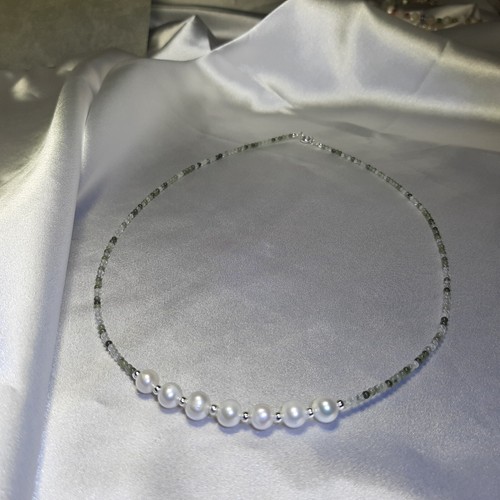 Ras cou collier fin perles - collier,