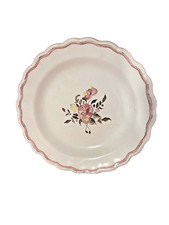 Assiette plate en faïence de