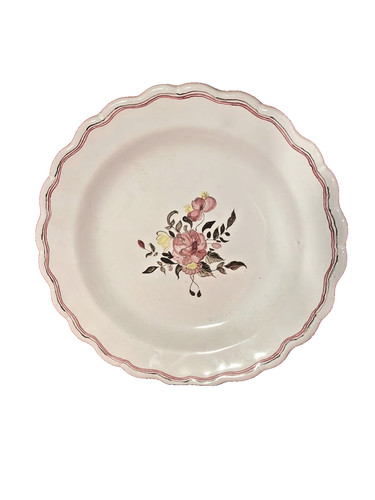 Assiette plate faïence de - faïence,