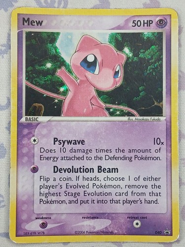 Carte pokemon mew - carte, promo