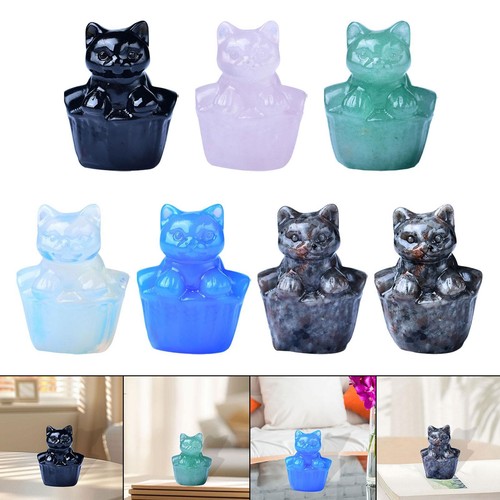 Statuette chat cristal - de,