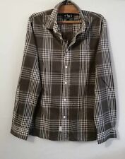 Chemise marron gris carreaux coton fin regular T38 Woolrich (4411033)