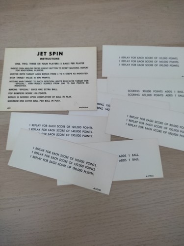 Lot cartes instructions - lot,