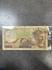5 Nouveaux Francs Algérie 1959  Avec en prime l'écriture de l'épicier d'Antan?