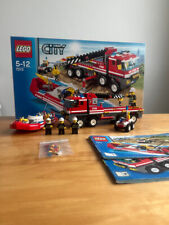 LEGO 7213 - Le camion tout-terrain et le bateau des pompiers (COMPLET) Lego City