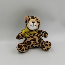 Doudou peluche léopard beige