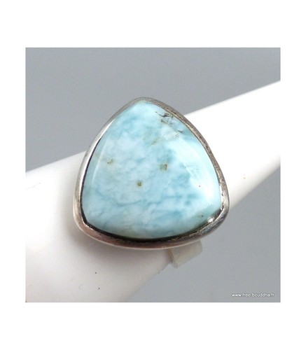 Bague triangulaire larimar - triangulaire, en