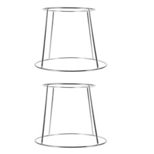  2 Pcs Range Assiette Plateau De Service Inox Rack Vaisselle Support À Assiettes