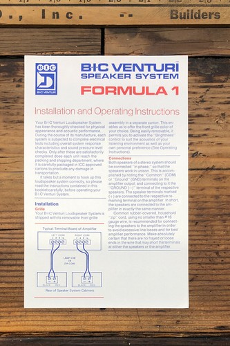 Bic venturi formula - bic, speaker