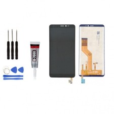 Ecran LCD Remplacement pour WIKO View 3 LITE Noir + Outils + Colle