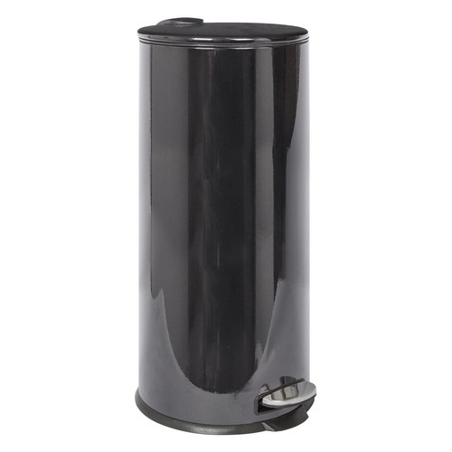 Noir 30l rond acier - 1x,