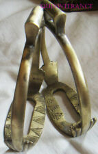 EQ3015 - PAIRE D'ETRIERS OFFICIER DE CAVALERIE EN BRONZE - XIXe