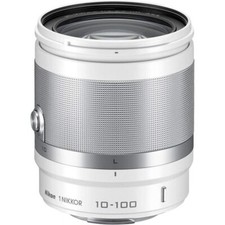 Objectif zoom haute puissance Nikon 1 NIKKOR VR 10-100 mm F4-5,6 blanc pour f...