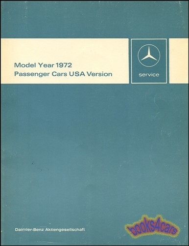 Mercedes manuel 1972 livre - manuel,
