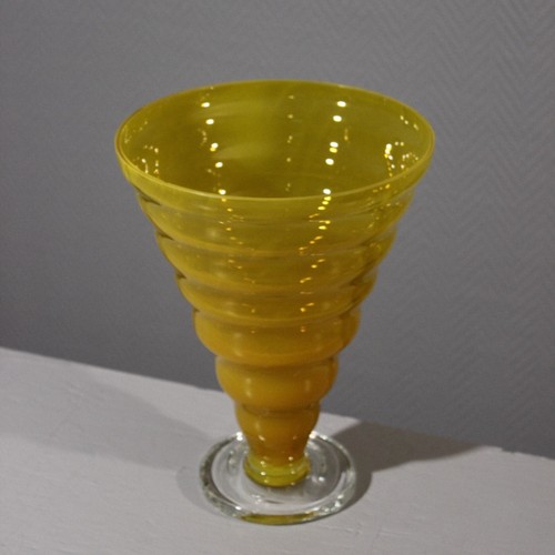 Vase cornet vintage verre - vase,