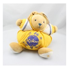 Doudou lapin jaune bleu Terre
