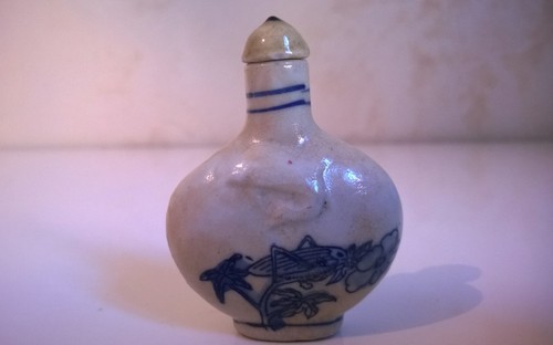 Tabatière chinoise porcelaine