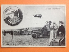 cpa Illustration NOS AVIATEURS Caricature Pilote Henri ROUGIER signée CRIC-CRAC