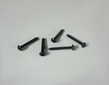 5x Vis pour Tôle 4,2x32 Tête Ronde Noir Galvanisé 7981 De Würth