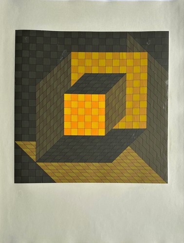 Vasarely screenprint - vasarely,