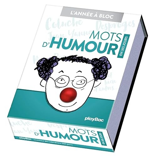 Calendrier mots humour - calendrier,