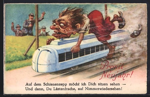 Carte postale prosit - carte, an