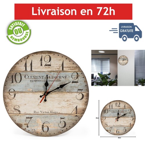 Horloge murale vintage - vintage, en