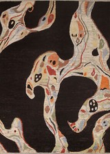 Haute Qualité Laine Moderne Tapis 2.1x2.4m Remarquable Abstrait Design Tapis