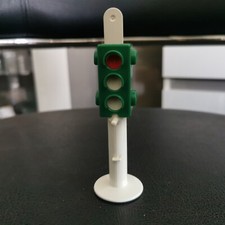 PLAYMOBIL vintage police feu tricolore signalisation routière voitures piétons 