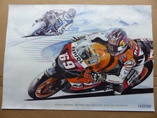 Affiche poster MICHELIN NICKY HAYDEN MOTO GP 2006 papier glacé 84 cm / 60 cm 