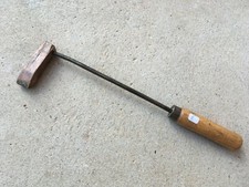 (n°6) OLD TOOL / outil ancien, fer à souder tête en cuivre 