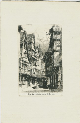 Strasbourg gravure eau forte - strasbourg,,