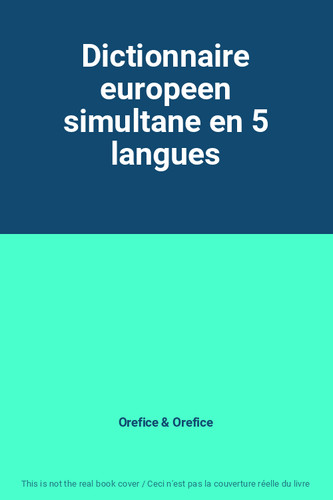 Dictionnaire europeen