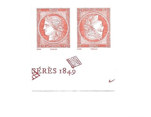 Cérès 1849 salon timbre - du,