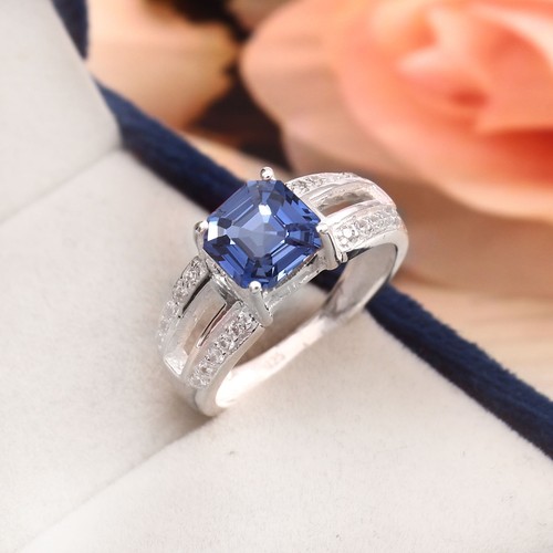 Bague argent 925 - bague, bleu