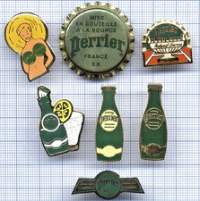 Lot de Pin's Eau PERRIER /
