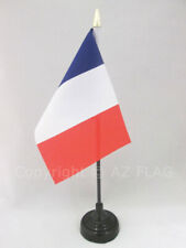 DRAPEAU DE TABLE FRANCE 15x10cm - PETIT DRAPEAUX DE BUREAU FRANÇAIS 10 x 15 cm p