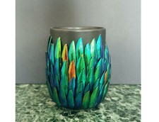 Vase & Carapaces de Scarabée.  Pièce Unique | Jare with Jwel Beetle Wings