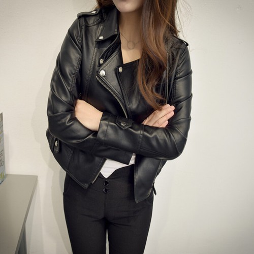 Femme faux veste cuir - femme, pu