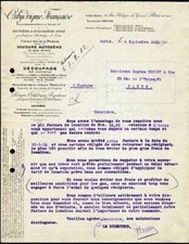 Facture 1912 OXHYDRIQUE FRANCAISE Oxygéne et Hydrogéne Purs Chalumeaux Pyrox