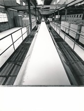 Photographie Plâtrerie usine carreaux plâtre industrie argentique époque tirage