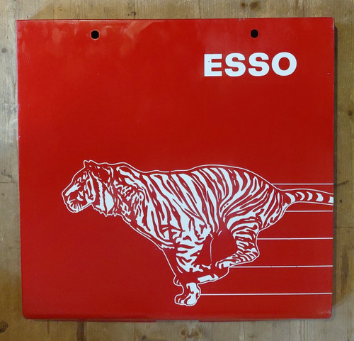 Plaque métallique esso - plaque,