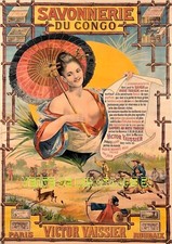 Savonnerie du Congo - Victor  Vaissier - Roubaix  59 - A3 plastifiée