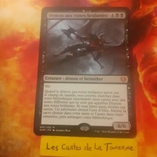 Carte Magic : Demon aux runes brûlantes - VF/mythique Kaldheim