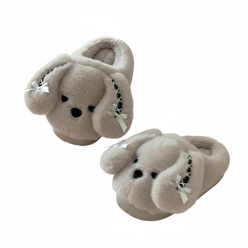 Chaussons lapin peluche - chaussons,