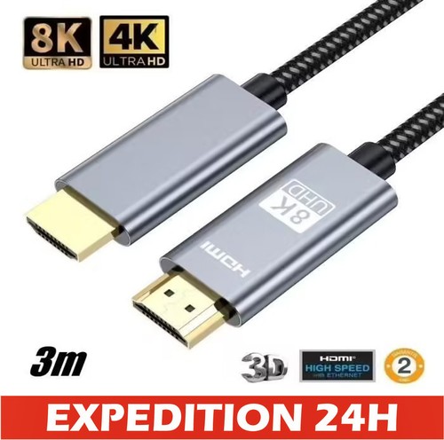 Câble hdmi 8k - hdmi, 48gbps