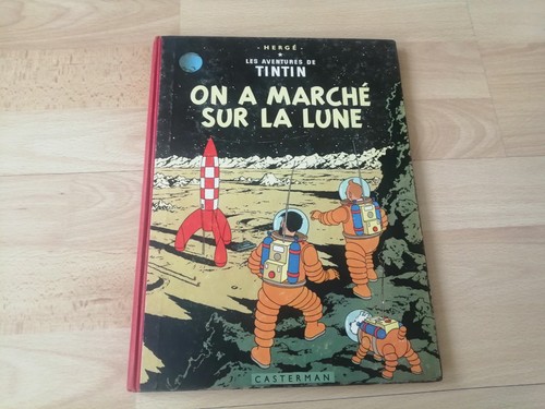 Tintin marche sur la - a,