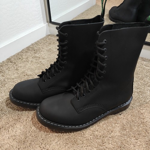 Solovair black greasy leather - solovair,